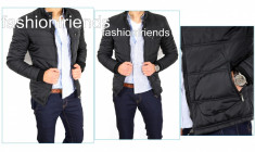 Geaca Armani fashion neagra - Geaca slim fit - Geaca casual - Geaca fashion geaca barbati - CALITATE GARANTATA - cod produs: 3160 foto