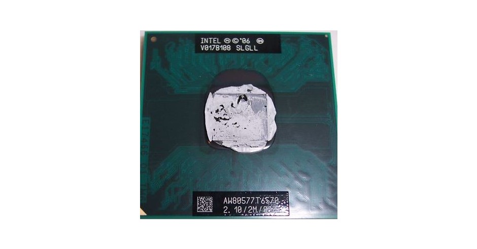 Processeur Intel Core 2 Duo T6570 Occasion - Socket P, 2.1 GHz, 2 Cœurs - Pour Ordinateur Portable