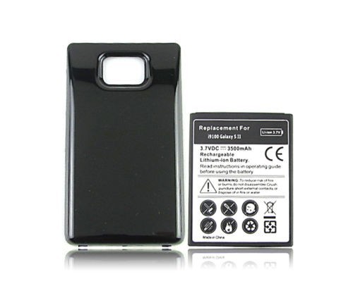 Baterie extinsa 3500 mAh Samsung Galaxy S2 i9100 + capac spate negru,  Li-ion | Okazii.ro