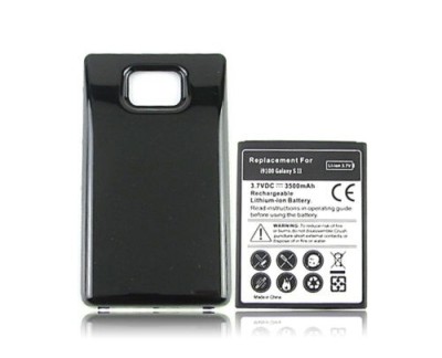 Baterie extinsa 3500 mAh Samsung Galaxy S2 i9100 + capac spate negru foto