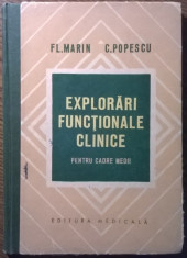 Carte - Fl. Marin, C. Popescu - Explorari functionale clinice - Pentru cadre medii foto