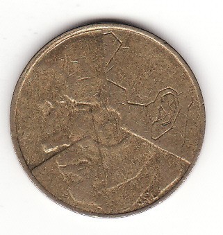 Belgia 5 franci 1986 (text olandez) - Baudouin I - KM# 164 foto