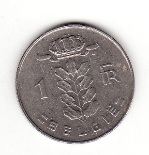 Belgia 1 franc 1970 (text olandez) - KM#143.1 foto