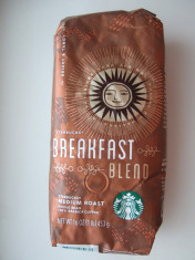 Cafea STARBUCKS BREAKFAST boabe 453 gr foto