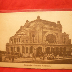 Ilustrata Constanta - Cazinoul comunal 1919 ,circ.,cenzurata ,Ed.R.O.David si Saraga
