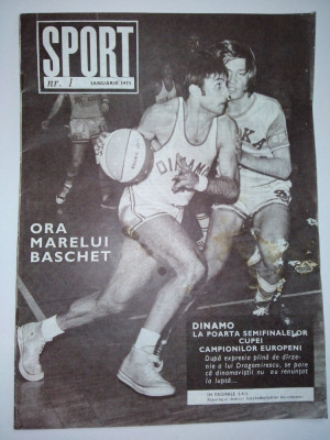 Revista SPORT Nr. 1 / 1973 Articol : Cornel Dinu ( coperta spate) BOX foto