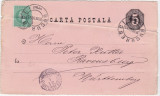 CARTE POSTALA 1884 BUCURESTI - RAVENSBURG
