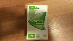 Guma Nicorette 4 mg nicotina ,30 bucati aroma freshmint foto