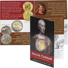 Julius Caesar - moneda romana - Aureus - replica foto