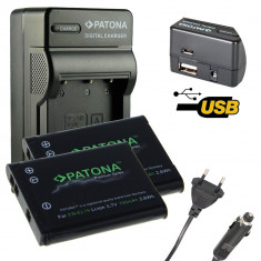 Incarcator 4in1 USB + 2 Acumulatori PREMIUM EN-EL19 700mAh Nikon Coolpix S100 S2500 S2550 S2600 S2700 foto