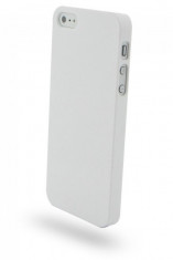 Husa plastic alba iPhone 5 + folie protectie si cablu date cadou foto