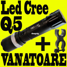 Lanterna led CREE Q5 + SUPORT BICICLETA foto