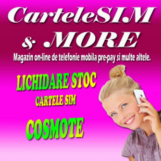 Cartela sim COSMOTE numar 07xy.11.10.10 BONUS 5 euro CREDIT foto