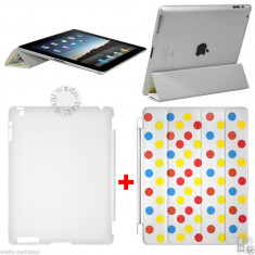 Husa iPad 2 3 4 Model Buline | Smart Cover Smart Case Magnetica &amp;amp;amp; Spate | + Folie &amp;amp;amp; Stylus foto