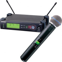 BLACK FRIDAY ! CEL MAI BUN MICROFON WIRELESS-SHURE sm 58 ,CU RECEIVER SLX4 UHF,PRET OKAZIE! foto