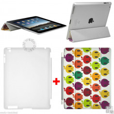 Husa iPad 2 3 4 Model Mere | Smart Cover Smart Case Magnetica &amp;amp;amp; Spate | + Folie &amp;amp;amp; Stylus foto