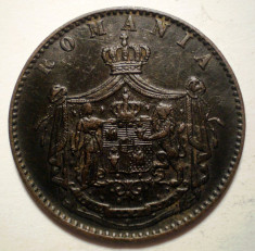 R.095 ROMANIA CAROL I 5 BANI 1867 W foto