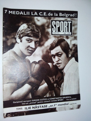 Revista SPORT Nr. 12 / 1975 , Album fotbalistic : Rapid Bucuresti BOX foto