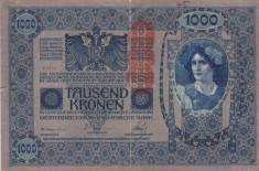 AUSTRIA 1.000 kronen 1902 F!!! foto