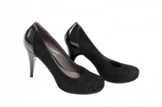 Pantofi dama negri piele - Oscuro Negro foto