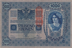 AUSTRIA 1.000 kronen 1902 VF!!! foto