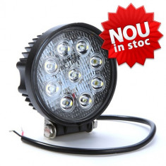 Proiector Off Road cu LED CREE 27W 1700 lumeni, rotund, unghi spot 30 grade foto