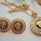 Set VERSACE MEDUSA placat cu aur de 18K si strasuri austriece / PE STOC