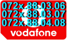 CARTELE - NUMERE - AUR_VIP_PLATINA_GOLD_SPECIALE_CARTELA_MICRO-SIM_VODAFONE_1 NUMAR_FAVORIT__ 072x.88.03.06__072x.88.03.07__072x.88.04.08 __15_LEI__NR foto