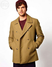 Palton Parpalac Trench Scurta Geaca Jacheta Barbati Model Massimo Dutti/Zara foto