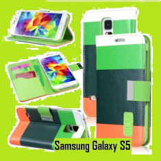 Husa Samsung Galaxy S5 i9600 G900F G900H G900 + folie protectie display + stylus