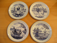 Set 4 farfurii (farfurie) Boch Delft,vechi ,de colectie-vezi galerie foto foto