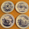 Set 4 farfurii (farfurie) Boch Delft,vechi ,de colectie-vezi galerie foto