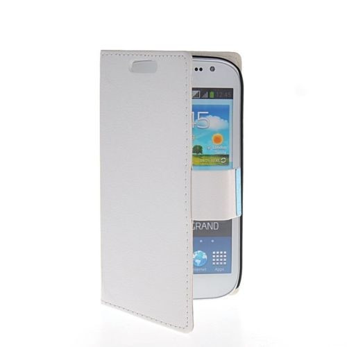 Husa albastra toc flip Samsung Galaxy Grand i9080 i9060 + 2 x folie ecran