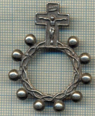 ATAM2001 MEDALIE 527 -RELIGIOASA -CRUCIFIX CE PARE UN ROZARIU - INTERESANT -starea se vede foto