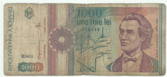 ROMANIA 1000 1.000 LEI 1991 [7] serie cu punct foto