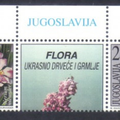 IUGOSLAVIA 2001, Flora, serie neuzata, MNH