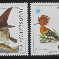 JUGOSLAVIA 1985, Fauna - Pasari, serie neuzata, MNH