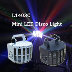 NOU ! SCANNER LUMINI DISCO CU LEDURI SMD MINI DISCO DERBY LIGHT CU ACTIVARE LA MUZICA.LUMINA DISCO LED. foto