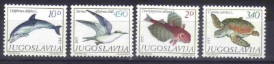 JUGOSLAVIA 1980, Fauna, serie neuzata, MNH foto