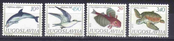 JUGOSLAVIA 1980, Fauna, serie neuzata, MNH