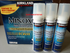 SPUMA Minoxidil 5% Kirkland impotriva caderii parului - Tratament 3 LUNI - Import SUA foto