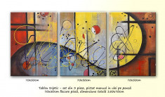 Tablou triptic - Trio Abstract 7 (150x70cm) foto