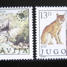 JUGOSLAVIA 1981, Fauna - Flora, serie neuzata, MNH