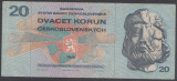 Cehoslovacia 20 korun 1970 aUNC