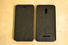 Husa Vodafone Smart 4 Turbo Flip Case Slim Black foto