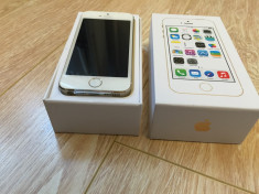 Apple iPhone 5S 16GB GOLD Auriu Nou Nefolosit Neactivat 0 Min NEVERLOCKED La Cutie Pachet FULL !!! foto