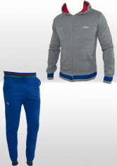 Trening - Adidas - Italia Edition - Albastru cu Gri - Pantaloni Conici - Din Bumbac - Editie Limitata ! - Masuri S M L XL XXLB156 foto