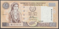Cipru 1 lira 1997 UNC foto