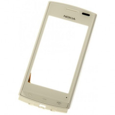 Digitizer geam Touch screen Carcasa fata cu touchscreen Nokia 500 alba Originala NOU foto