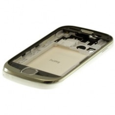 Carcasa Samsung S5670 Galaxy Fit alba Originala NOUA (capac baterie / spate, mijloc / miez / corp si rama fata) foto